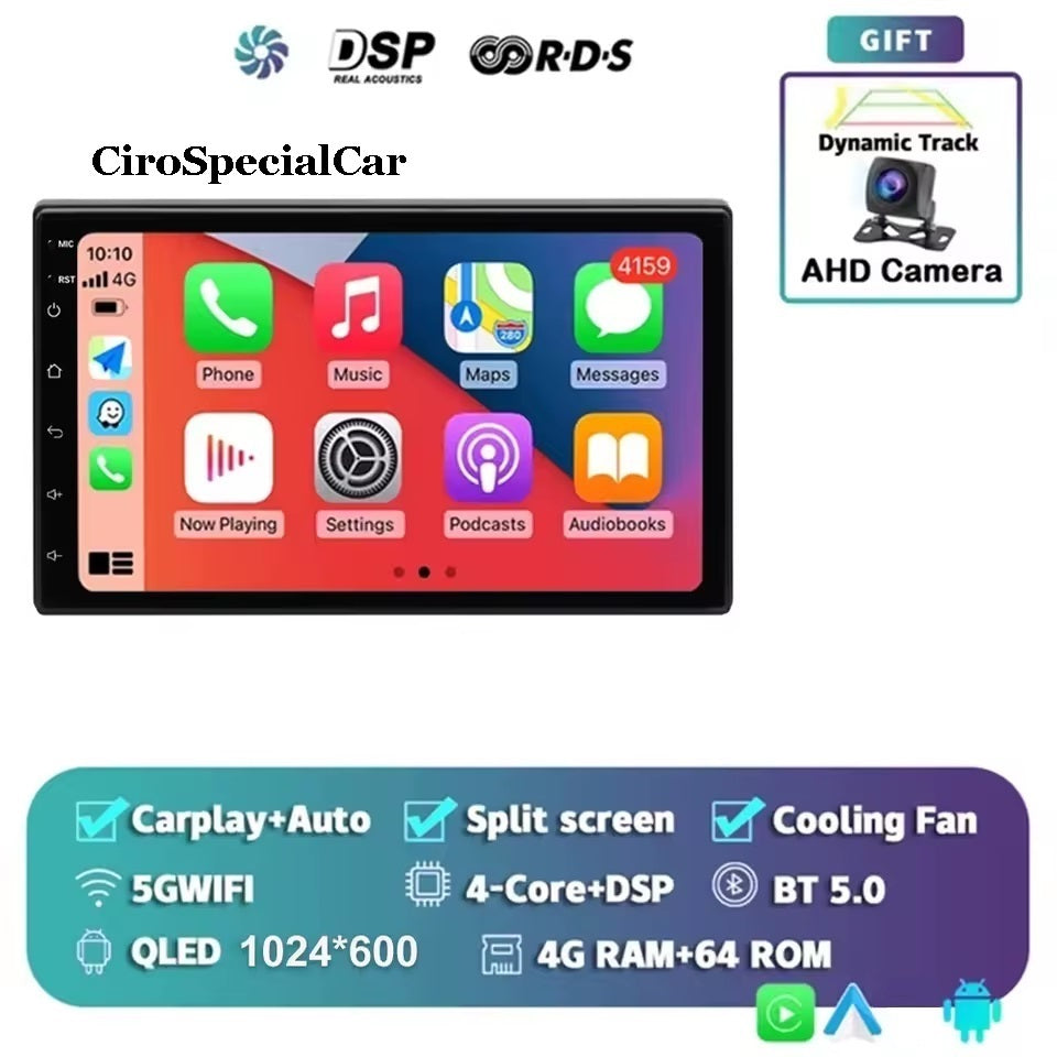 Autoradio 7 pollici Android 4/64GB con l'ultima versione 2025