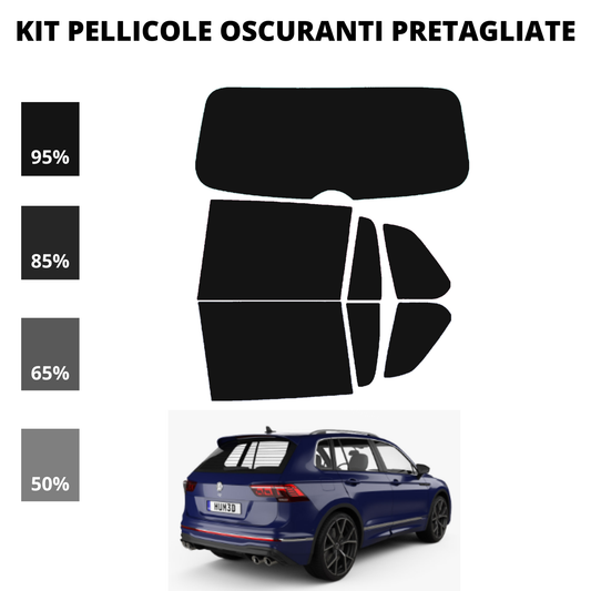 Pellicola Oscuramento Vetri Volkswagen Tiguan 2016