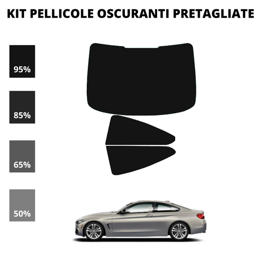 Pellicola Oscuramento Vetri Bmw Serie 4 coupé F32 2013-2020