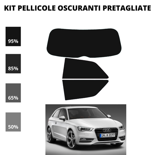 Pellicola Oscuramento Vetri Audi A3 3 Porte 2012-Attuale