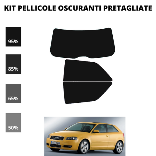 Pellicola Oscuramento Vetri Audi A3 3 Porte 2004-2011