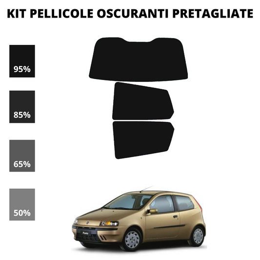 Pellicola Oscuramento Vetri Fiat Punto 3 Porte 1999-2004