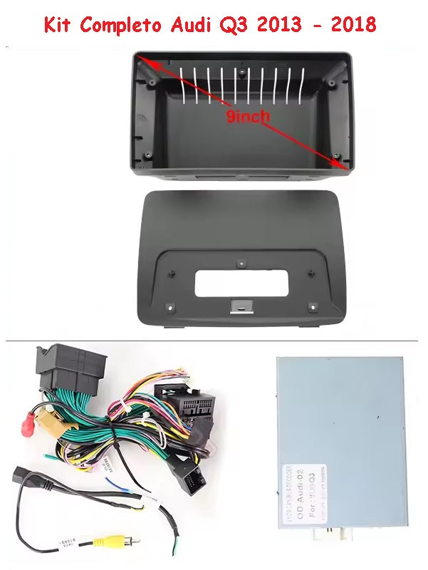 Autoradio 4/64 GB + Adattatore 9" + Canbus Box - Kit Per Audi Q3 2013 - 2018