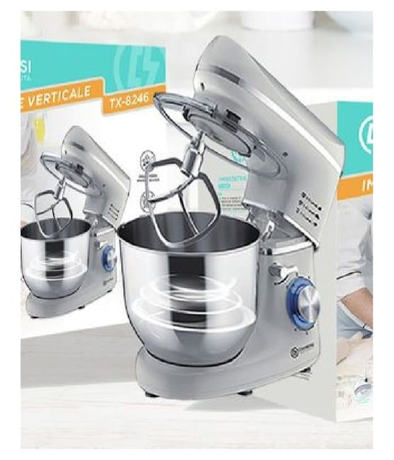 Impastatrice Robot Da Cucina Con Accessori 1400 Watt Mixer Tx-8246 Con Ciotola