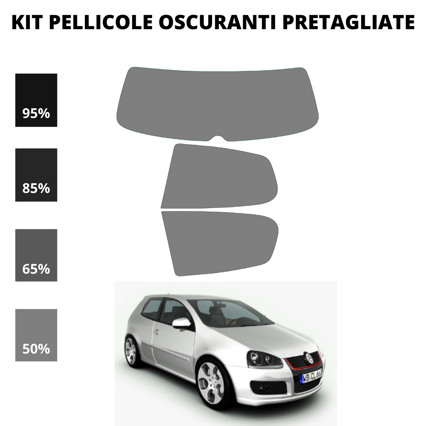 Pellicola Oscuramento Vetri Golf 5 3 Porte