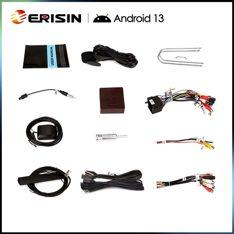 Erisin ES6750FB Android 13 autoradio per Fiat 500/500C/500S e 500E 2008-2015 ( Nera )