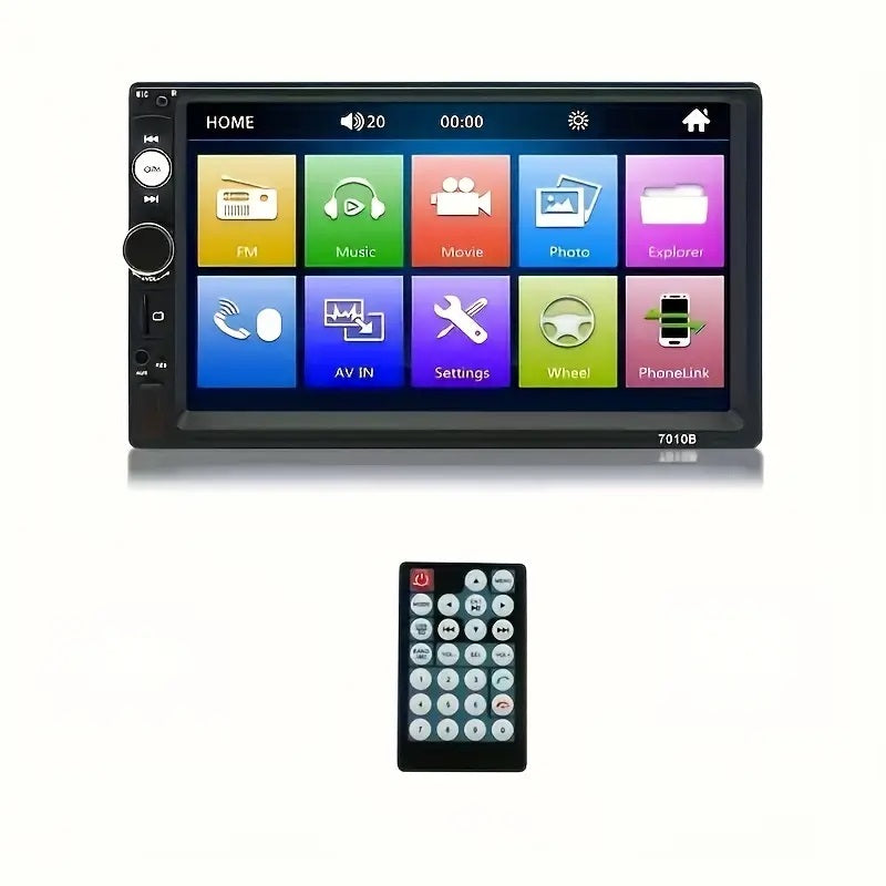 7 pollici HD Touch Screen 2 Din Autoradio con lettore MP5 universale + USB + audio navigazione Bluetooth