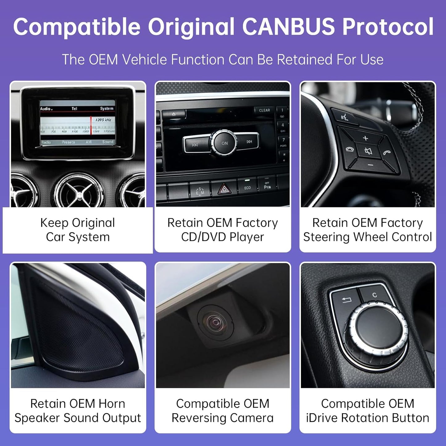 Android Mercedes Benz A CLA GLA Classe W176 C117 X117 X156 2013-2015, CarPlay integrato, navigazione GPS lettore multimediale schermo BT 10.25