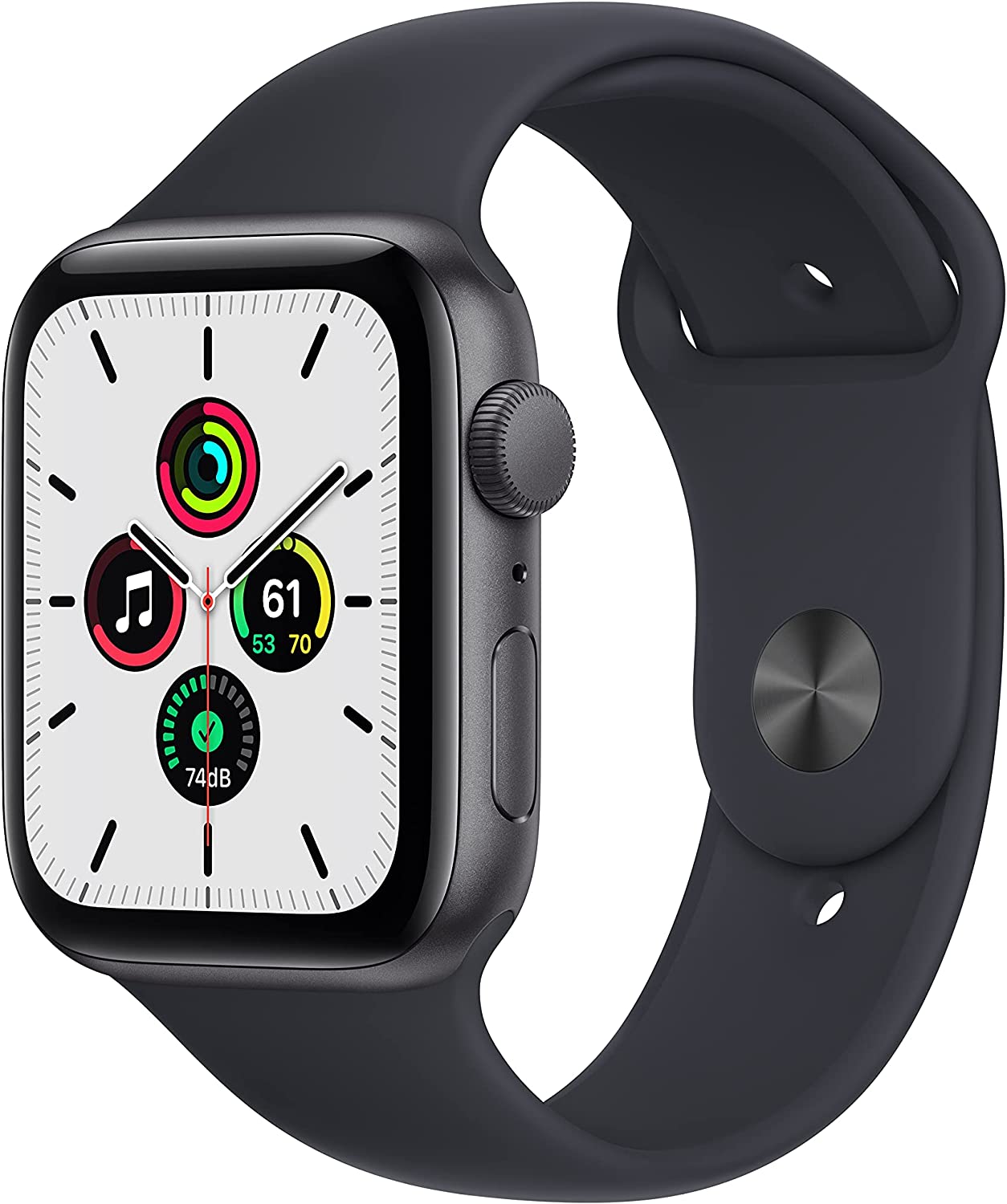 Apple Watch SE 44mm Space Grey Aluminium CaseMidnight Sport Band ITA MKQ63TYA