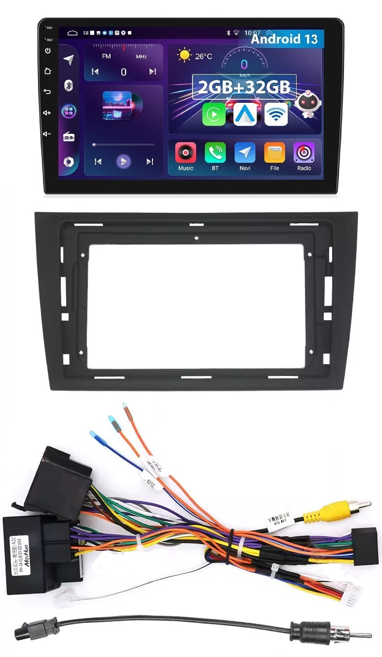Autoradio 4/64 GB + Adattatore 9" + Canbus Box - Kit Per Golf 6 2008-2016