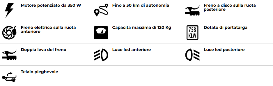 Nilox Nilox Monopattino Pieghevole Escooter V1 350w Silver