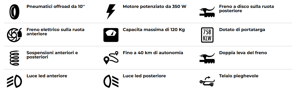 Nilox Monopattino Pieghevole Escooter V2 350w Sand