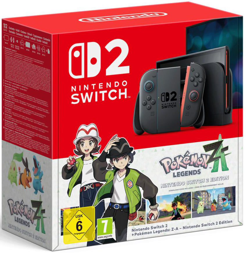 Switch 2 Console Black + Leggende Pokemon Z-A