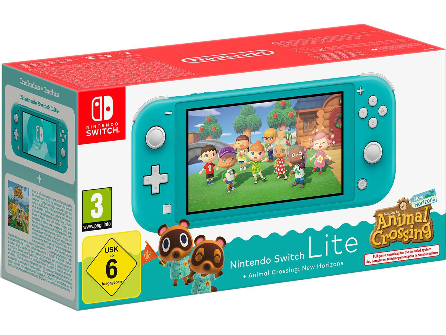 Switch lite Console Animal Crossing Turquoise