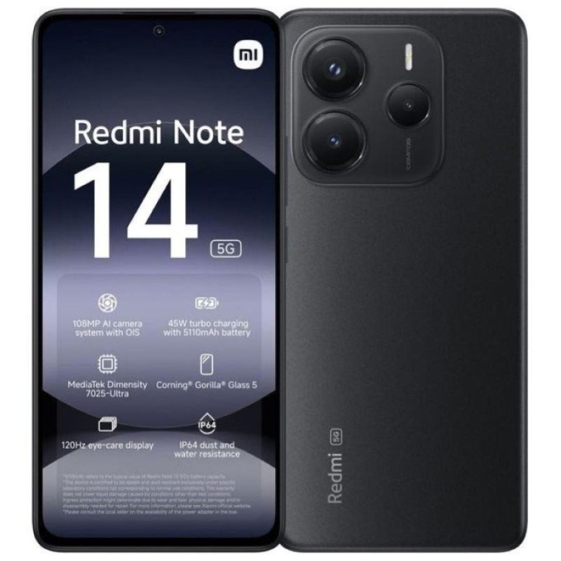Xiaomi Redmi Note 14 8+256GB 6.67 5G Midnight Black EU
