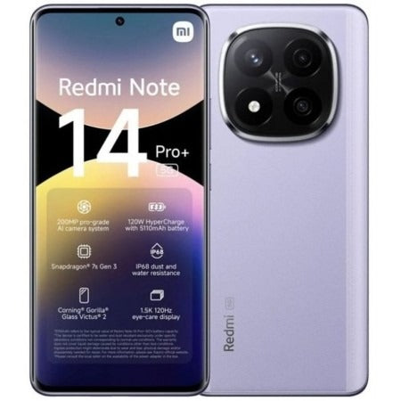 Xiaomi Redmi Note 14 Pro+ 12+512GB 6.67 5G Lavender Purple EU