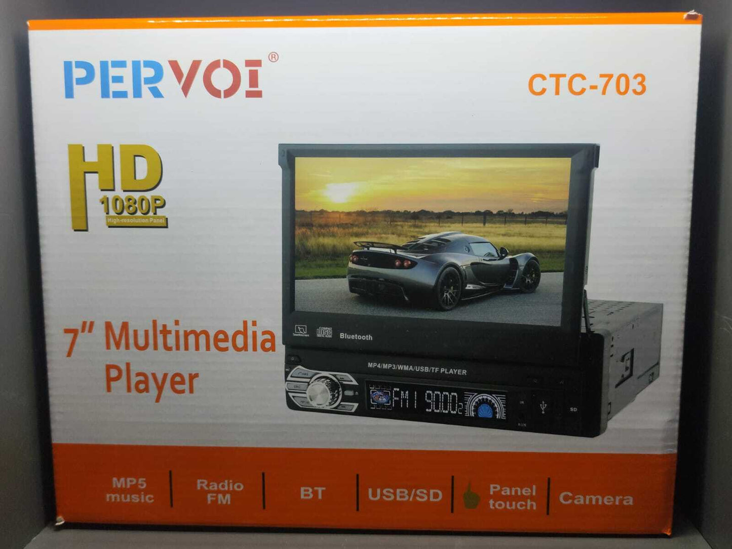 Autoradio 1 DIN Con Display Touch a Scomparsa