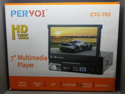 Autoradio 1 DIN Con Display Touch a Scomparsa
