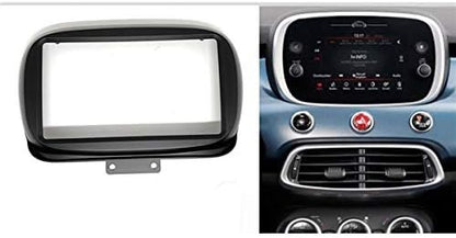 Mascherina adattatore autoradio 9" per Fiat 500x doppio DIN