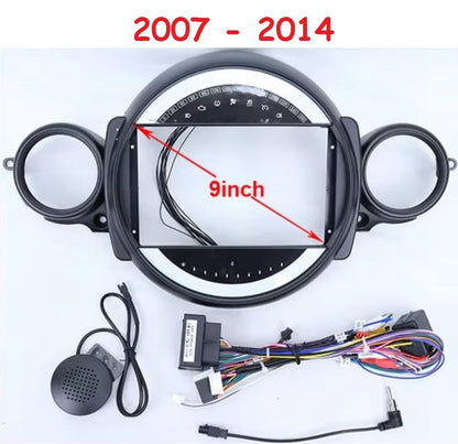 Mini One 2007-2014 Autoradio 4/64 GB 9 pollici + Adattatore 9" + Canbus Box + Cablaggio Originale