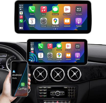 Autoradio Touchscreen per autoradio da 10,25 e 12,3 pollici per Mercedes Benz Classe A/B GLA CLA 180 W176 W246 C117 X117 X156 2013-2015 con NTG 4.5/4.7, supporta Apple...