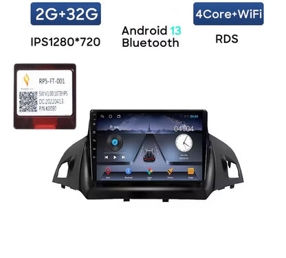 KIT Per FORD Escape Kuga C-max 2011-2018 Autoradio 2/32GB 4/64GB + Adattatore 9" + Canbus Box