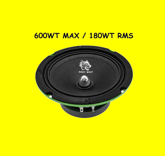 Altoparlante midrange GREY WOIF da 16cm, 600WT Max, 180WT RMS.