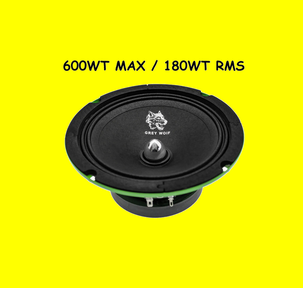 Altoparlante midrange GREY WOIF da 16cm, 600WT Max, 180WT RMS.
