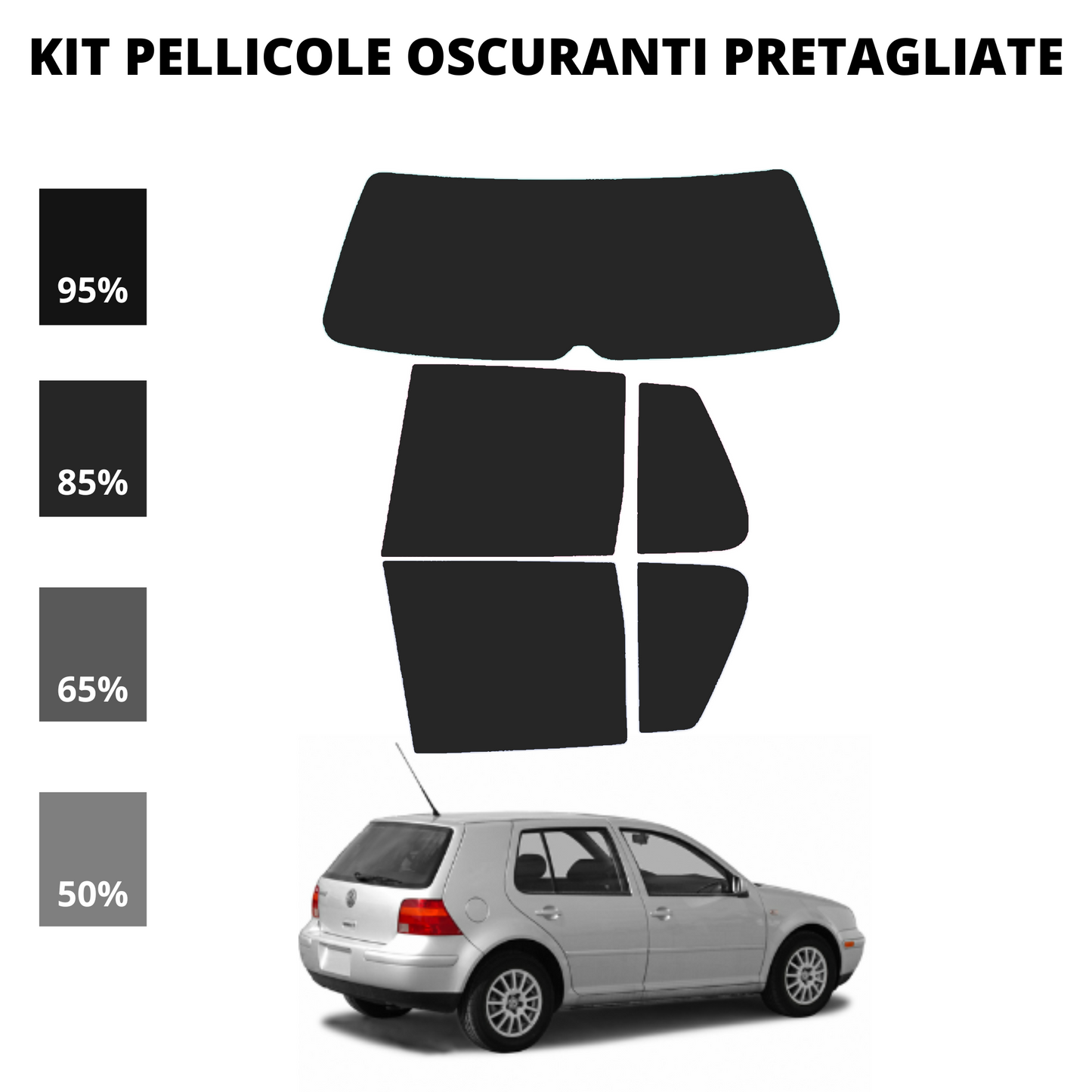 Pellicola Oscuramento Vetri Golf 4  [5 Porte]