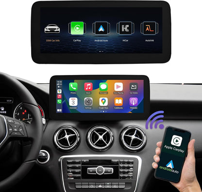 Android Mercedes Benz A CLA GLA Classe W176 C117 X117 X156 2013-2015, CarPlay integrato, navigazione GPS lettore multimediale schermo BT 10.25