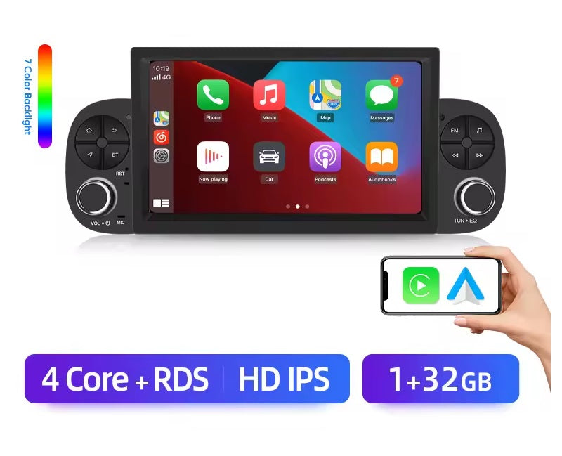 Autoradio per Fiat Panda 2013-2020 sistemi intelligenti V1 Plus per auto per Apple Carplay FM GPS SWC BT