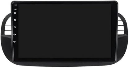 Mascherina adattatore autoradio 9" per Fiat 500 2007 - 2015 doppio DIN Fisso