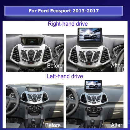 Autoradio Android per Ford Ecosport 2013-2017, Radio Touchscreen da 9 Pollici con Carplay Wireless e Android Auto/WiFi/GPS/Bluetooth/EQ/Radio FM RDS+Telecamera