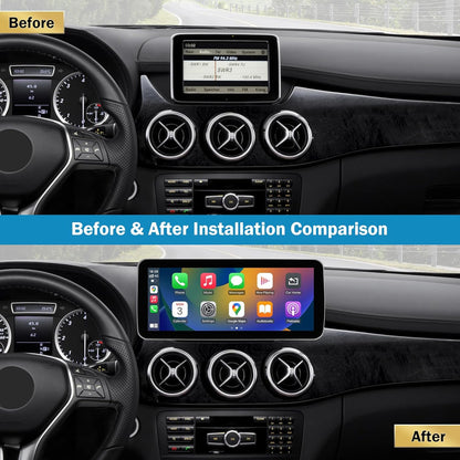 Autoradio Touchscreen per autoradio da 10,25 e 12,3 pollici per Mercedes Benz Classe A/B GLA CLA 180 W176 W246 C117 X117 X156 2013-2015 con NTG 4.5/4.7, supporta Apple...