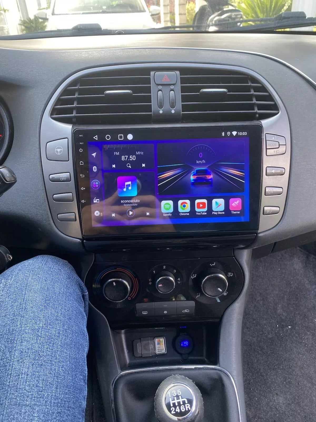 FIAT Bravo (198) 2006-2016 Autoradio 9 pollici +  Adattatore 9" + Canbus Box + Cablaggio Originale