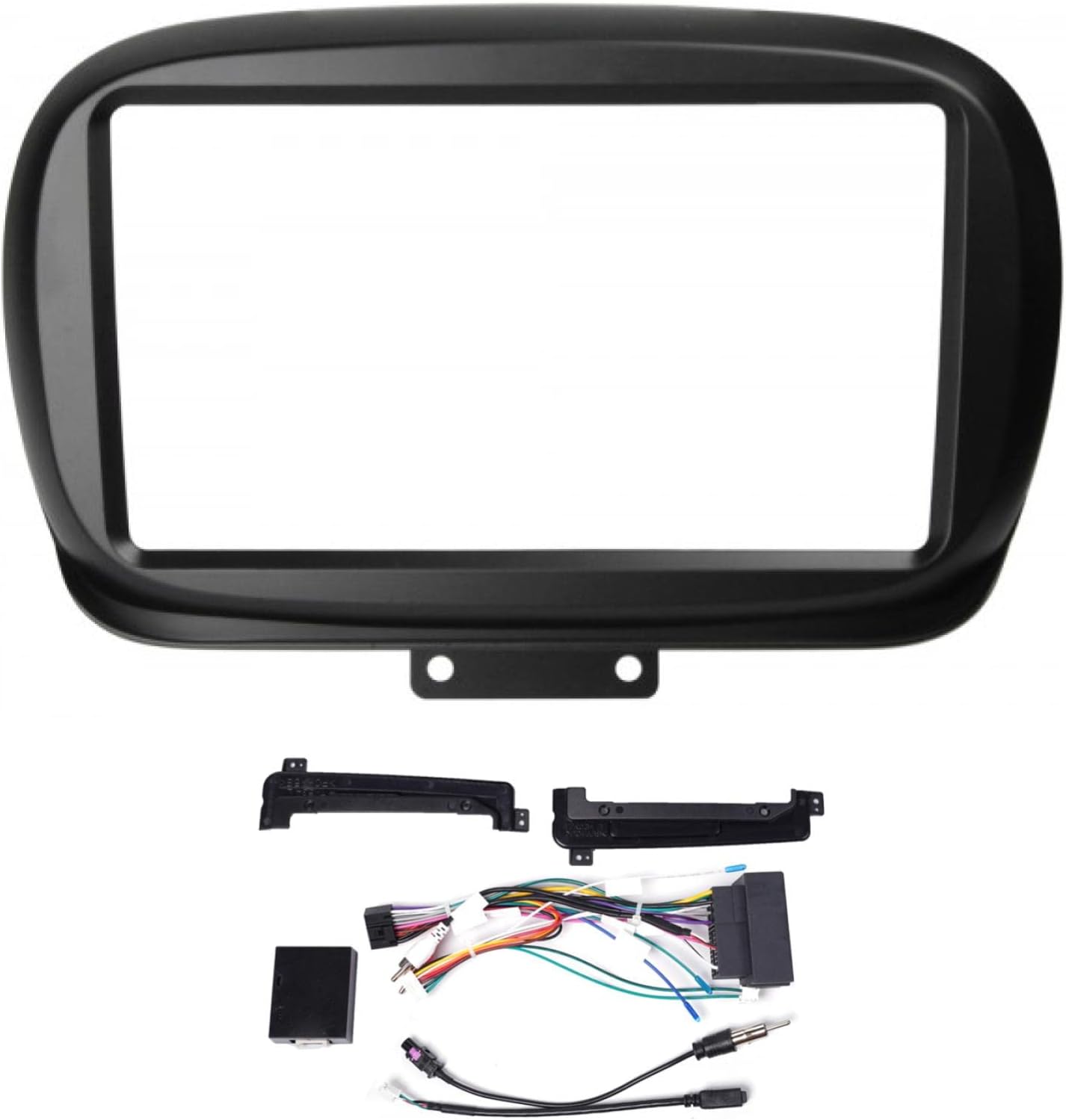 Mascherina adattatore autoradio 9" per Fiat 500x doppio DIN
