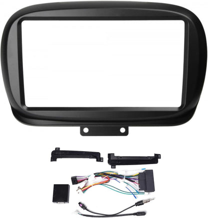 Mascherina adattatore autoradio 9" per Fiat 500x doppio DIN