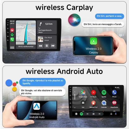 Autoradio Android 15 per Fiat 500L 2012-2017 - Schermo Touch 9" 1280x800, Wireless CarPlay Android Auto, Navigatore GPS, FM, Bluetooth 5.4, WiFi 6.0 - Stereo Auto con Controllo Volante
