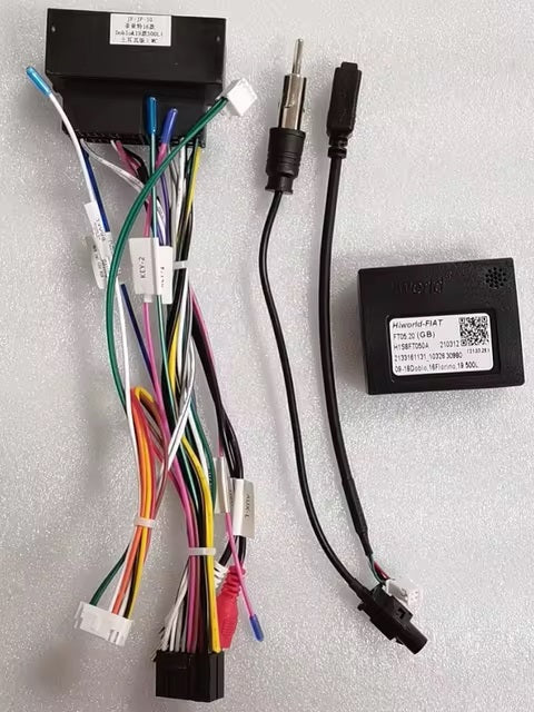 Autoradio 4/64 GB + Adattatore 9" + Canbus Box - Kit Per Fiat 500  2016 - 2019