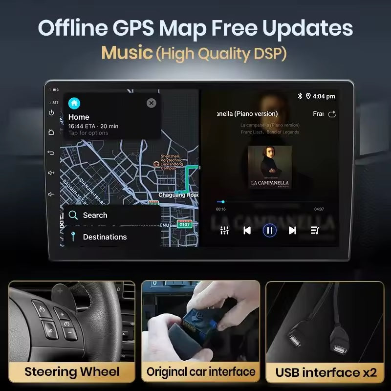 Autoradio per Fiat Panda 2013-2020 sistemi intelligenti V1 Plus per auto per Apple Carplay FM GPS SWC BT