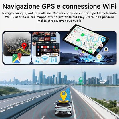 Autoradio Android 15 per Fiat 500L 2012-2017 - Schermo Touch 9" 1280x800, Wireless CarPlay Android Auto, Navigatore GPS, FM, Bluetooth 5.4, WiFi 6.0 - Stereo Auto con Controllo Volante