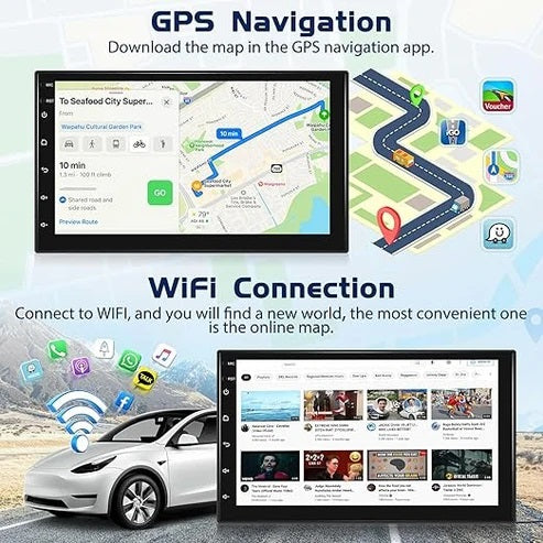 Autoradio 7 pollici Completa 2 DIN Kit compatibile con FORD GALAXY, FIESTA, FOCUS, C-MAX, S-MAX, TRANSIT