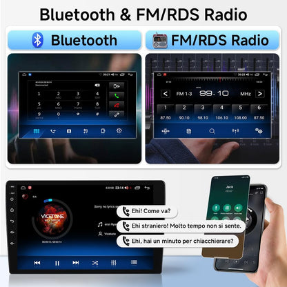 Autoradio Android 15 per Fiat 500L 2012-2017 - Schermo Touch 9" 1280x800, Wireless CarPlay Android Auto, Navigatore GPS, FM, Bluetooth 5.4, WiFi 6.0 - Stereo Auto con Controllo Volante