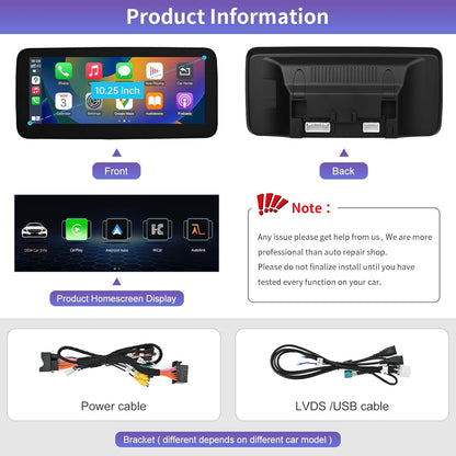 Android Mercedes Benz A CLA GLA Classe W176 C117 X117 X156 2013-2015, CarPlay integrato, navigazione GPS lettore multimediale schermo BT 10.25
