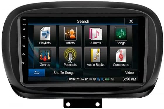Mascherina adattatore autoradio 9" per Fiat 500x doppio DIN