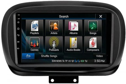 Mascherina adattatore autoradio 9" per Fiat 500x doppio DIN