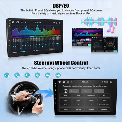 Autoradio per Peugeot 3008 2009-2015 CarPlay Android Auto Autoradio con Schermo 9" con Bluetooth GPS FM RDS WiFi