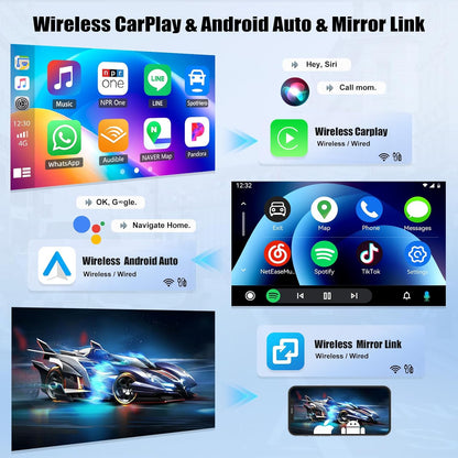 Autoradio per Peugeot 3008 2009-2015 CarPlay Android Auto Autoradio con Schermo 9" con Bluetooth GPS FM RDS WiFi