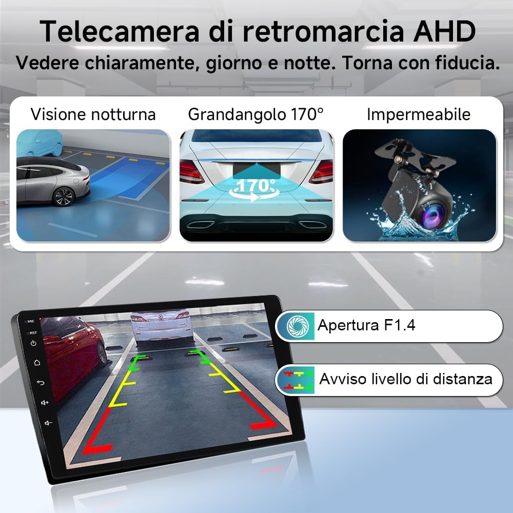 Autoradio Android 15 per Fiat 500L 2012-2017 - Schermo Touch 9" 1280x800, Wireless CarPlay Android Auto, Navigatore GPS, FM, Bluetooth 5.4, WiFi 6.0 - Stereo Auto con Controllo Volante