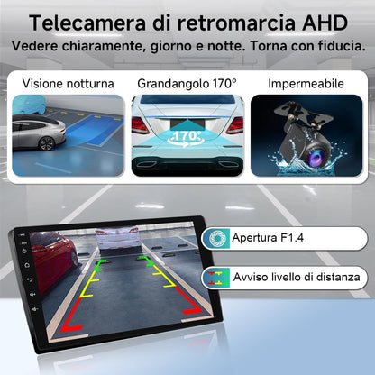 Autoradio Android 15 per Fiat 500L 2012-2017 - Schermo Touch 9" 1280x800, Wireless CarPlay Android Auto, Navigatore GPS, FM, Bluetooth 5.4, WiFi 6.0 - Stereo Auto con Controllo Volante